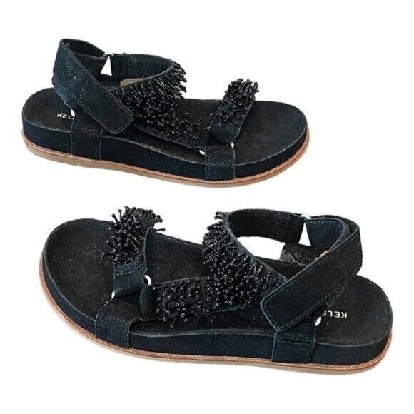 Kelsi Dagger Brooklyn Squish Slide Sandal (Women) | Nordstrom KELSI DAGGER Brooklyn Spark Black Suede Beaded Sandals Size 9 NEW